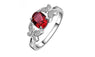 Butterfly Cubic Zirconia Silver Plated Ring