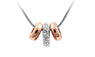 Rhinestone Silver Chain Choker Pendant Necklace