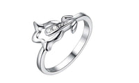 Fashion  Silver Tulip Flower Ring For Women - sparklingselections