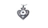 Crystal Snaps Buttons Pendant Necklace