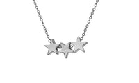 Triple Floating Star Pendant Necklace - sparklingselections