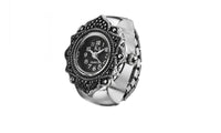 Round Elastic Quartz Finger Ring Watch For Women - sparklingselections