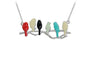 Six Birds Branch Pendant Necklace