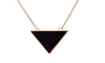 Fashion  Star Small Black Triangle Pendants Necklaces