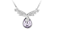 Water Drop Wings Pendant Necklace - sparklingselections