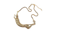 Gold Exaggerated Metal Leopard Necklace - sparklingselections