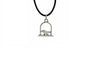 Silver Cage Short Pendant Necklace For Women