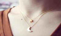 Moon Star Pendent Necklaces for Women - sparklingselections