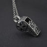 Trendy Stainless Steel Sweater Silver Pendant Necklace