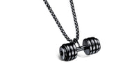 Barbell Dumbbell Pendant Necklace - sparklingselections