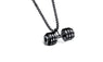 Barbell Dumbbell Pendant Necklace