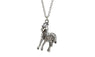 Silver Tone Horse 1.0"X0.7" Pendant Necklace