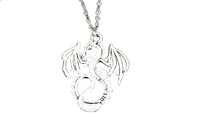 Silver Plated Dragon Pendant Necklace For Women - sparklingselections
