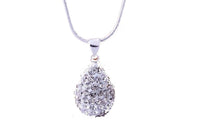 Water Drop Crystal Pendant Necklace - sparklingselections