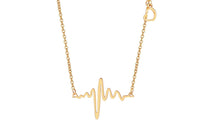 Stylish Cute Heart Beat Pendant Necklace - sparklingselections