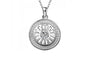 Dainty Forever Round Zircon Pendant Necklace