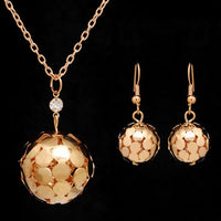 Gold Color Bead Jewelry Sets For Women - sparklingselections