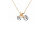 Bicycle Crystal Zircon Owl Pendants Necklace For Women