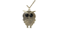 Owl Long Chain Pendant Necklace