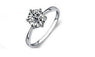 Silver Plated Clear Zircon Wedding Ring