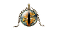 Art Picture Cabochon Glass Pendants Necklace For Women - sparklingselections