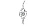 Small Cubic Diamond Pendant Necklace