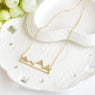 Snowy Mountain Pendant Necklace
