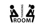 Thinking Room Toilet Decoration Stickers