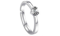 Silver Plated Forever Love Heart Adjustable Ring - sparklingselections