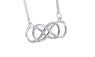 Forever Love Double Infinity Pendant Necklaces