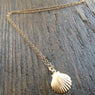 Tiny Seashell Mermaid Pendant Necklace For Women