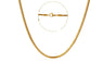 Gold Color 1.2 mm Elegant Pattern Snake Chain Necklace