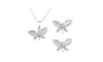 Natural Stone Opal Butterfly Jewelry Sets For Women