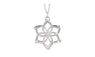 Fashion Flower Silver Color Pendant Necklace