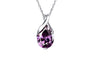 Natural Tear Drop Shaped Pendant Necklace