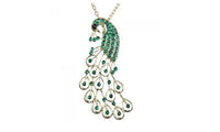 Peacock Pattern Pendant Necklace For Women - sparklingselections