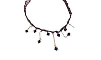 Black Beads Collar Choker Pendant Necklace - sparklingselections