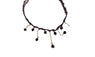 Black Beads Collar Choker Pendant Necklace