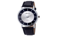 Fashion Roman Faux Leather Analog Quartz Wrist Watch - sparklingselections