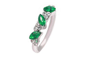 Fashion Grace Emerald Rhinestone Finger Ring - sparklingselections