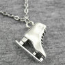 Silver Color Skate Pendant Necklace