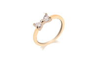 Zircon Crystal Bow Rings For Women - sparklingselections