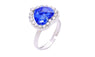 Blue Heart Titanic Cheap Rhinestone Adjustable Ring