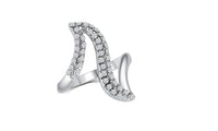 Silver Color Crystal Ring For Women - sparklingselections