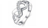 Silver Plated Zircon Fashion Ring Women