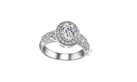 Micro Pave Cubic Zircon Luxury Wedding Rings - sparklingselections