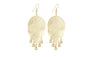 Leaf With Shining Balls Dangle Long Earrings For Women