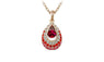 Water Drop Wings Crystal Pendants Necklaces