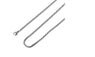 Silver Plated Flat Curb Plain Necklaces