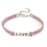 Love Handmade Alloy Rope Charm Weave Bracelet - sparklingselections